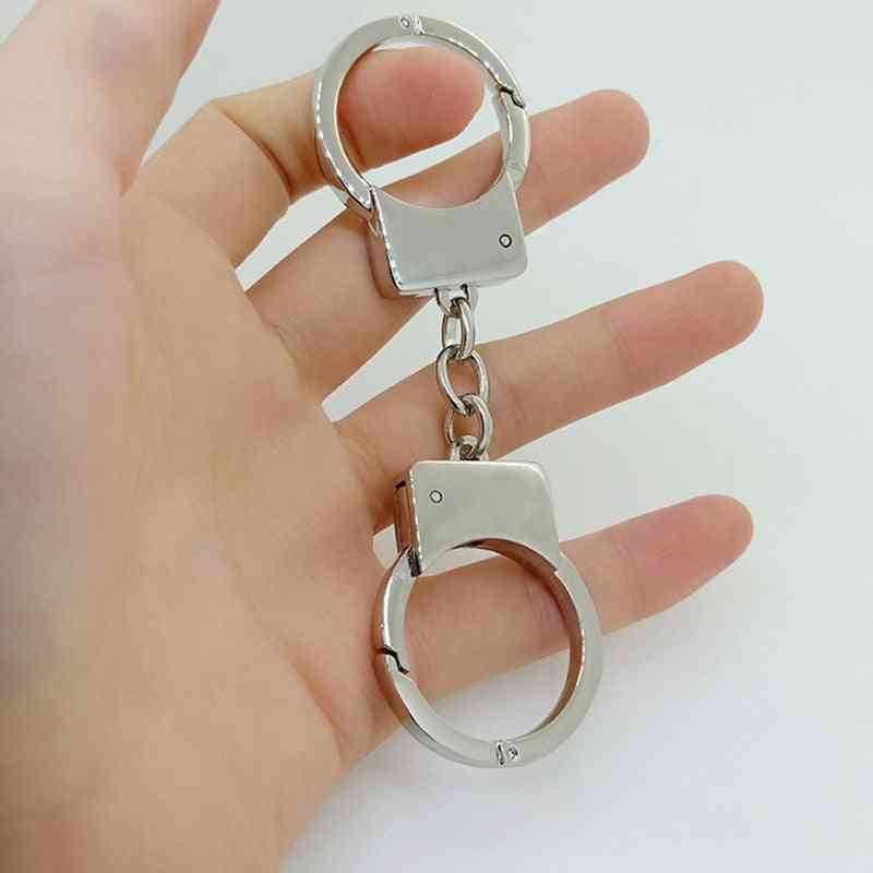 Simulated Police Handcuffs, Keychain-pretend Play Toy