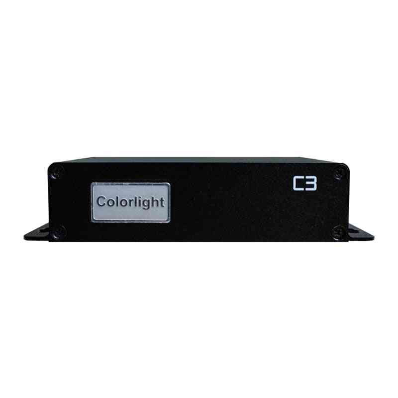 Reprodutor de vídeo colorlight c3, reprodutor de display de led, caixa de remetente de led assíncrono suporte máximo 655360 pixels