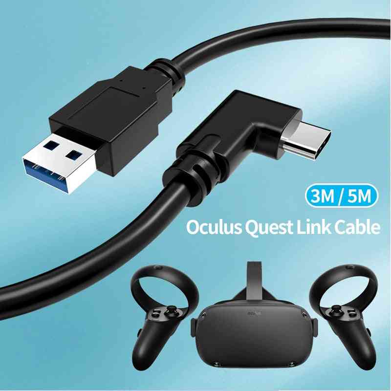 Data Line Charging Cable For Oculus Quest Link - Vr Headset Usb 3.1 Type C Data Transfer Cable