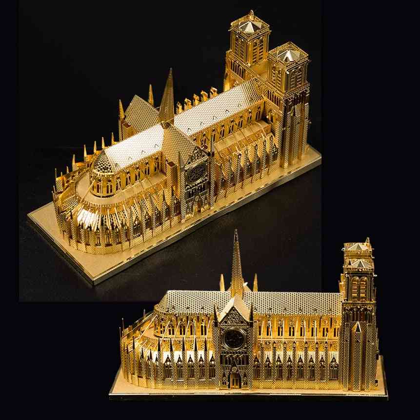 Sydney Opera House Paris Tower, Light 3d Metal Assembly Architectural Model