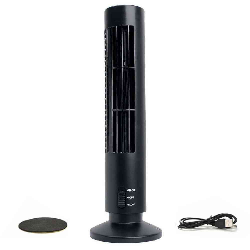 Přenosný usb vertikální bezlistový, mini klimatizační stolní ventilátor chladicí věže pro domácnost / kancelář