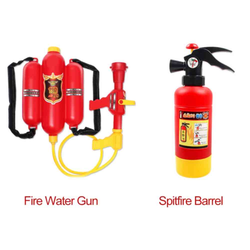 Accesorios al aire libre pistola de agua de verano niños- rociador de playa rociador de plástico regalo para niños juguete de bombero duradero - cubo de fuego