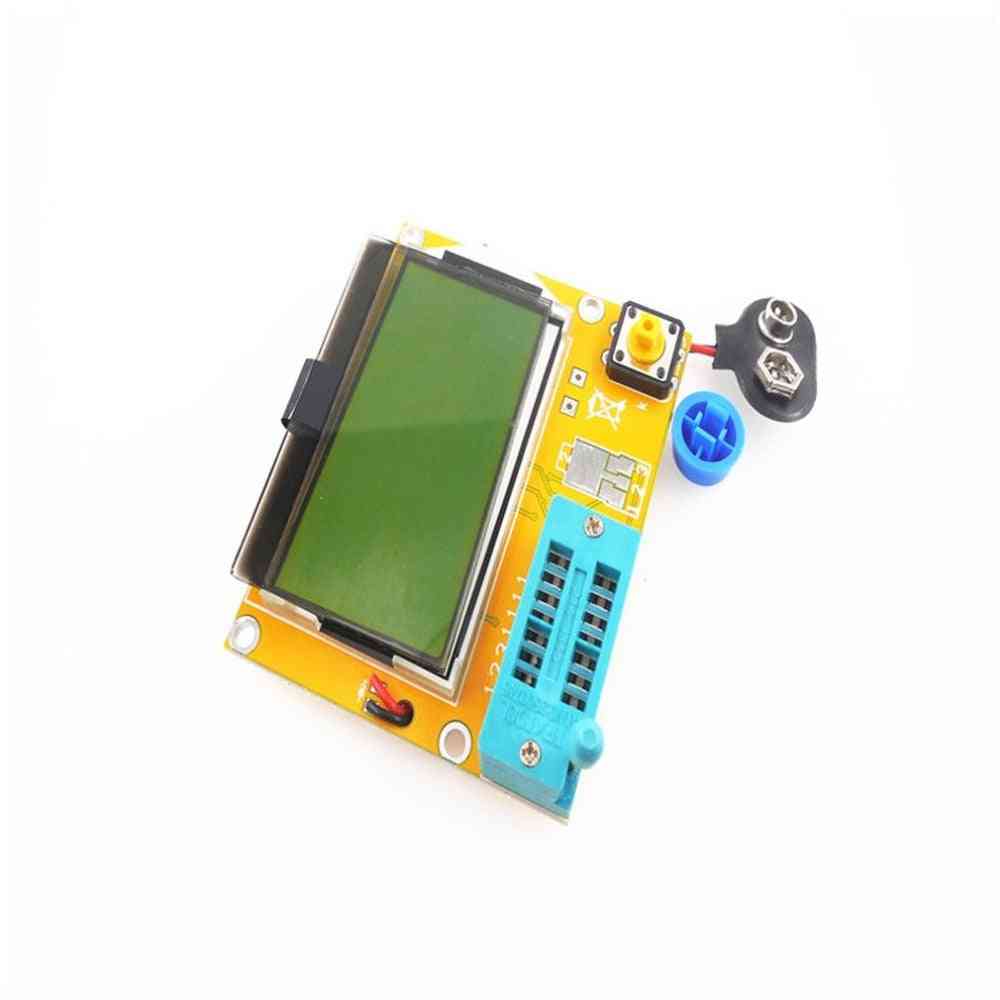 Transistor de compteur portable hw-308 esr - testeur d'écran numérique 12864 lcd -
