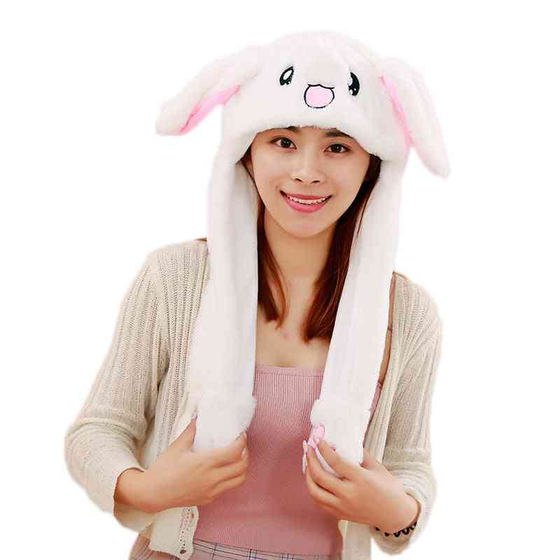Nuovi cappelli dei cartoni animati che muovono le orecchie simpatico coniglio giocattolo cappello per ragazza-giocattolo-natale - maiale 3d
