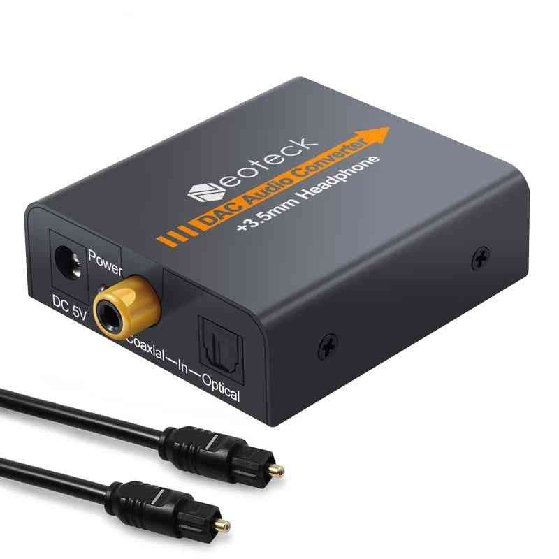 Dac Adapter, Converter Digital To Analogue Audio Coax