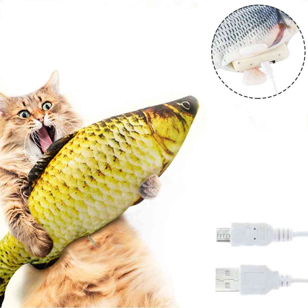 3d Electric, Usb Charging-simulation Fish Toy For Pets