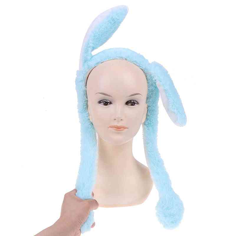 Cute Rabbit Ear Hat - Headband Can Move Cap Plush Moving Dance Toy
