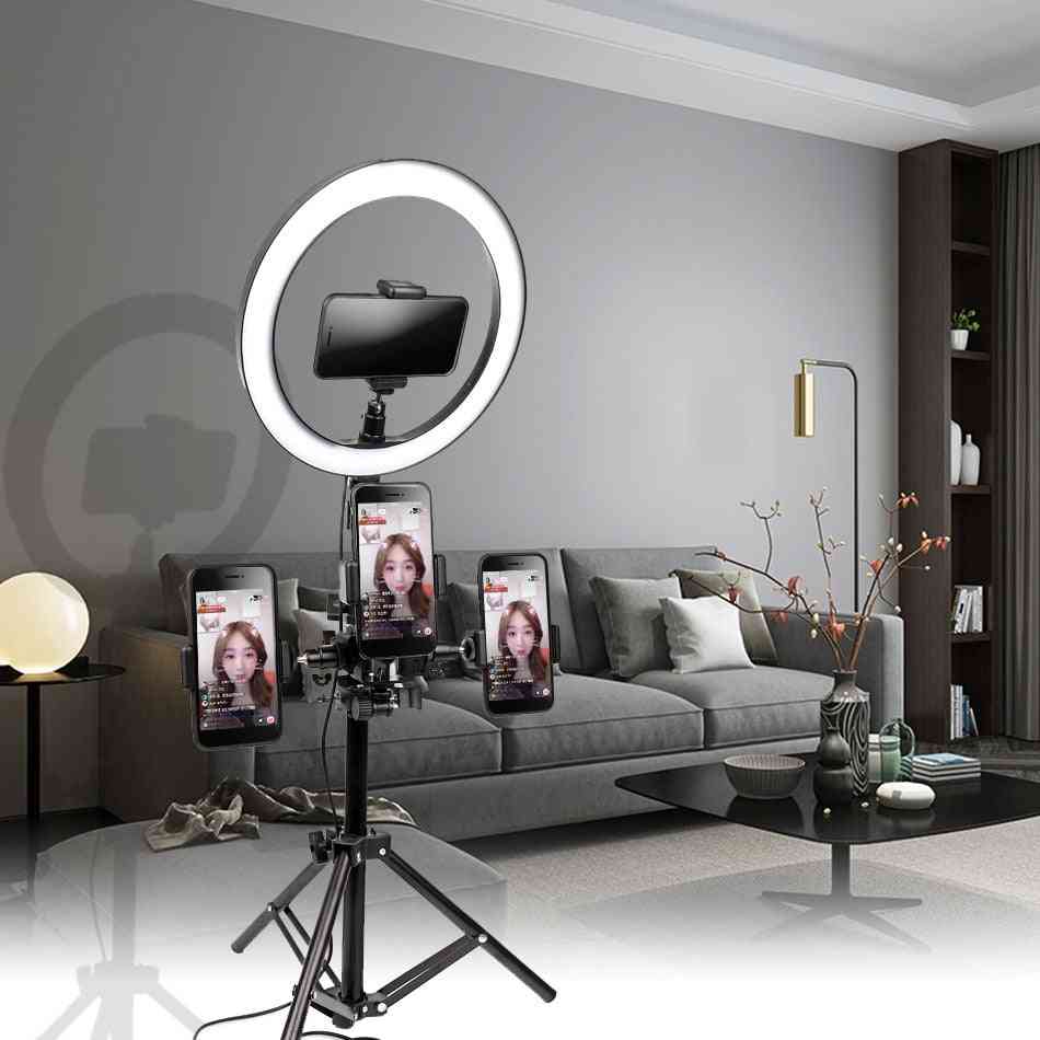 Usb Interface Dimmable Led Selfie Ring Light -with Tripod