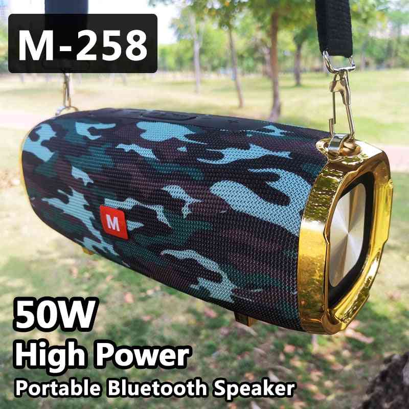 50W trådlös Bluetooth-högtalare, utomhus bärbar subwooferpelare - 20W M228 svart