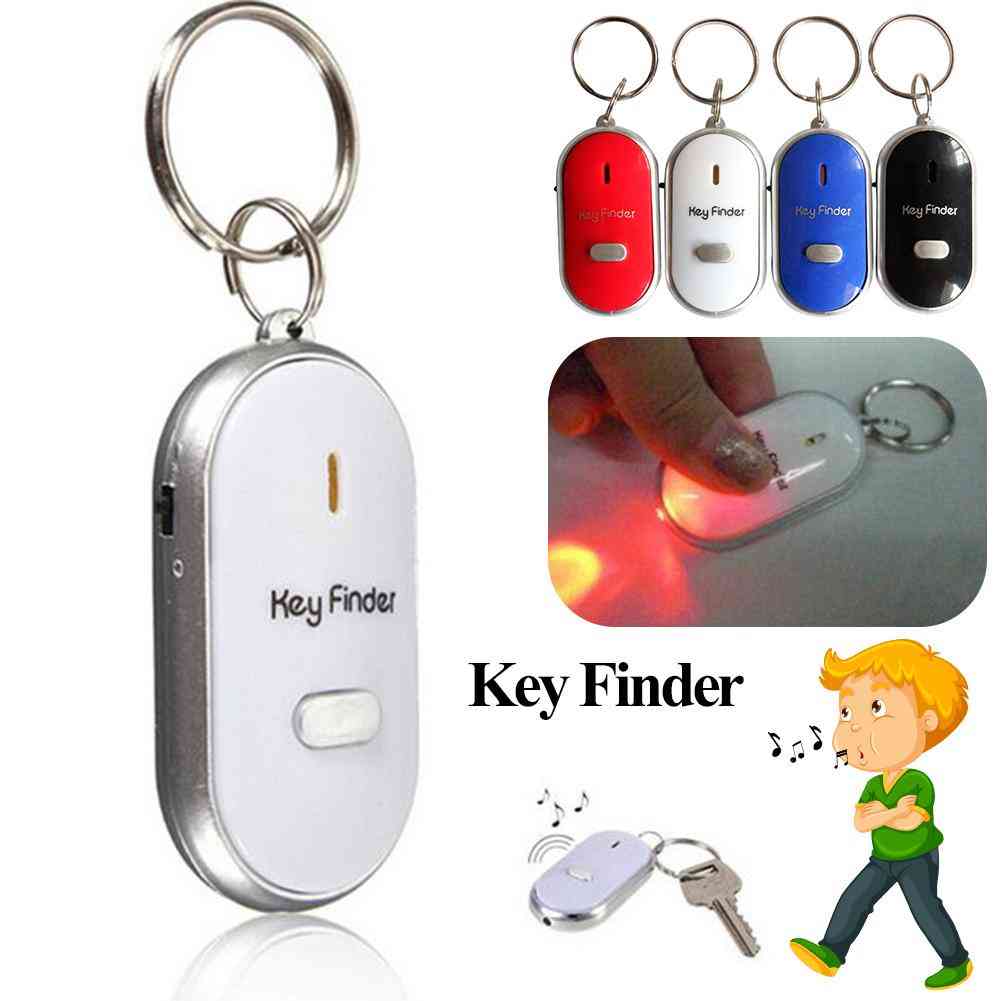 Cheie de căutare, cheie inteligentă anti-pierdere cu torță cu LED - fluier căutător de căutare