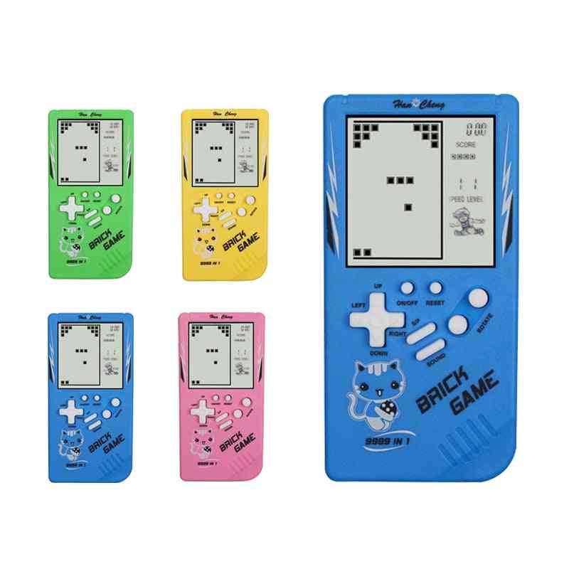 Childhood, Retro, Handheld Tetris-brick Game Console