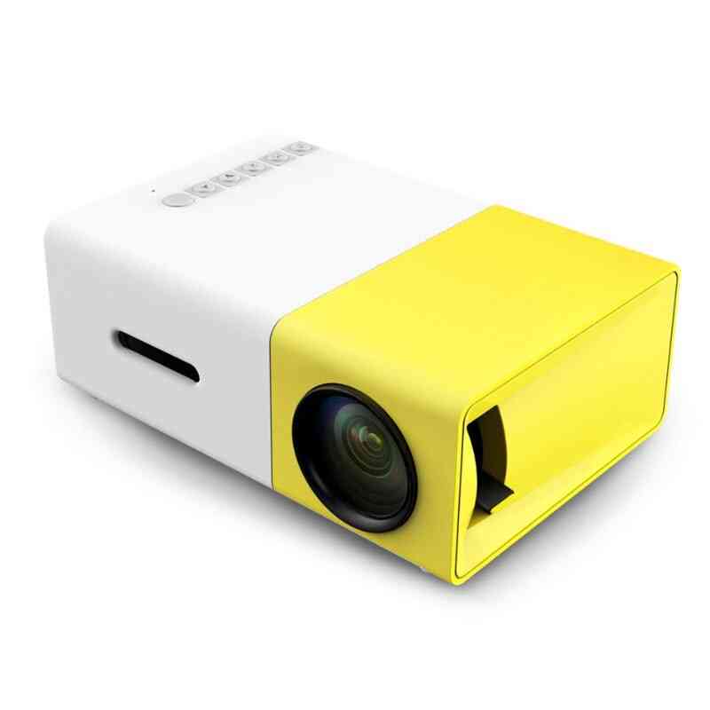 Home, Theater Mini Led Projector Withb 500lm Audio Hdmi Usb
