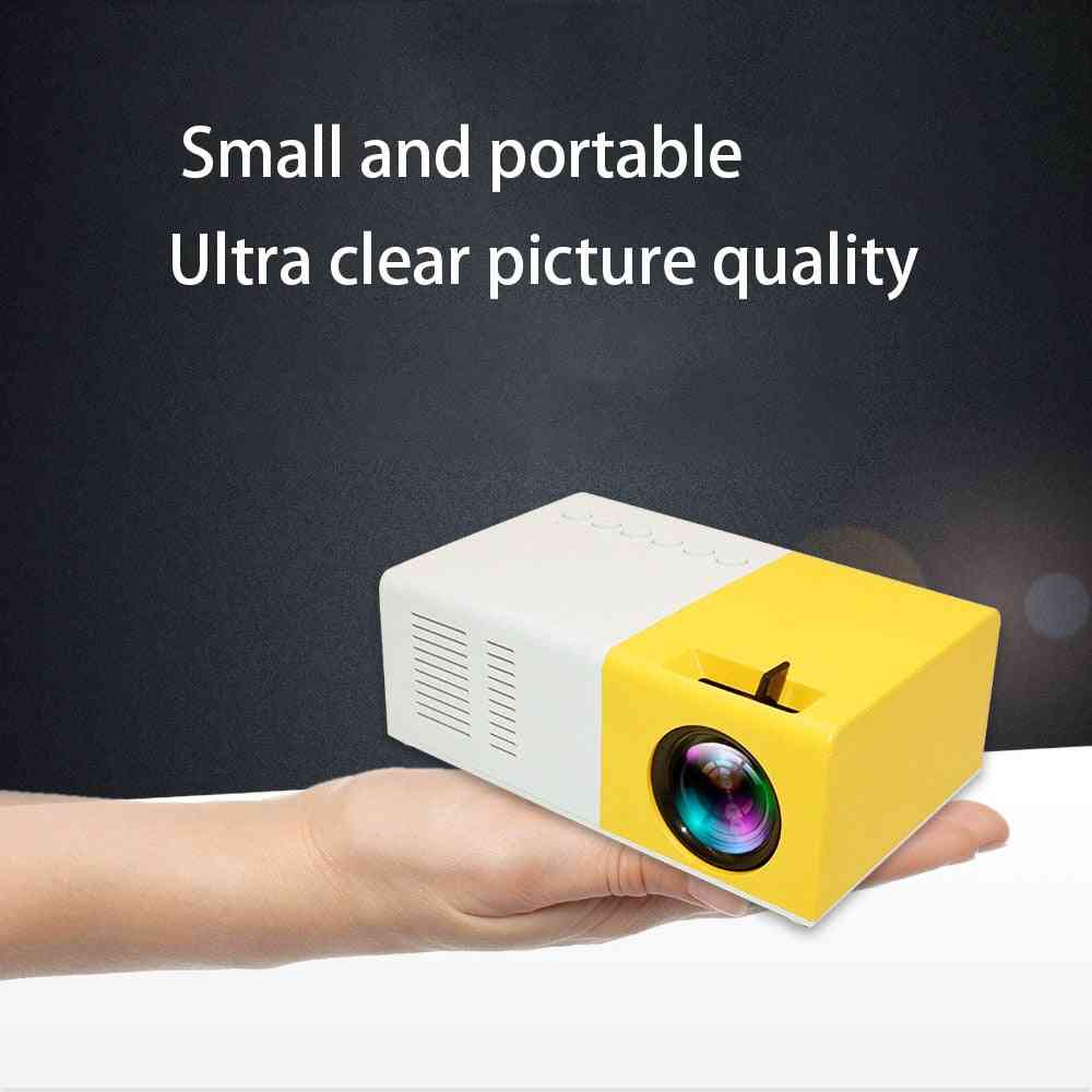 Domáci projektor - prenosný USB vreckový projektor s telefónom