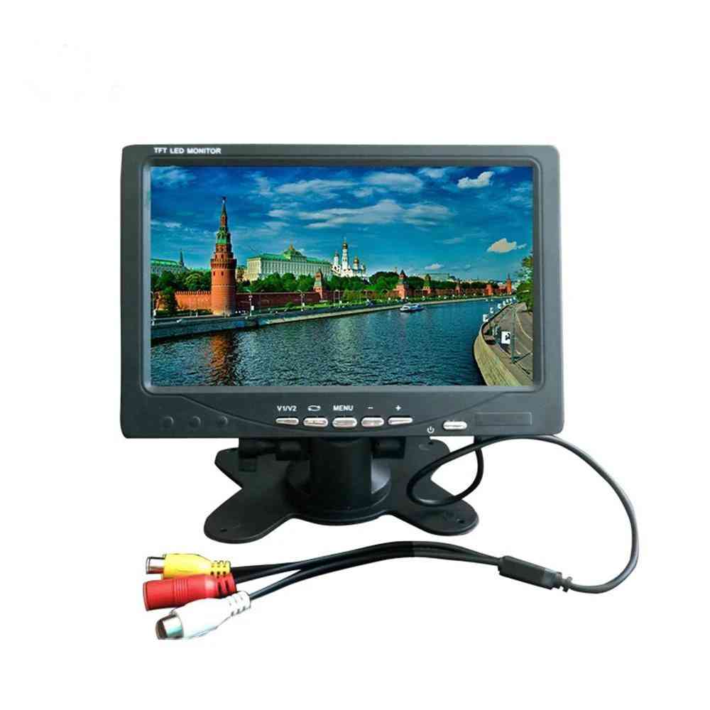 7-inch, Tft Led Monitor- A/v Display Car Tv