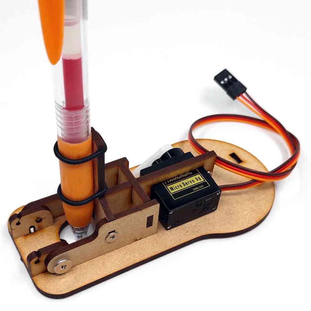 Desenhar robô de pintura de parede com plotter de cabo kit de projeto de fabricante de arduino gráfico polar com peças de brinquedo de motor - quadro e motores