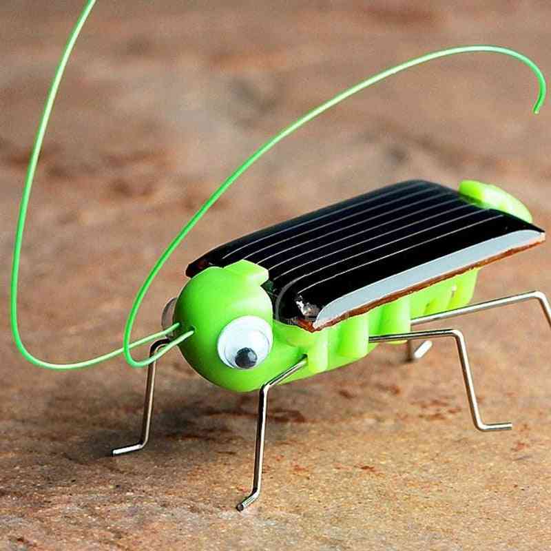 Nye 1 stk barn baby solenergi energi insekt gresshoppe cricket barneleke (1) -