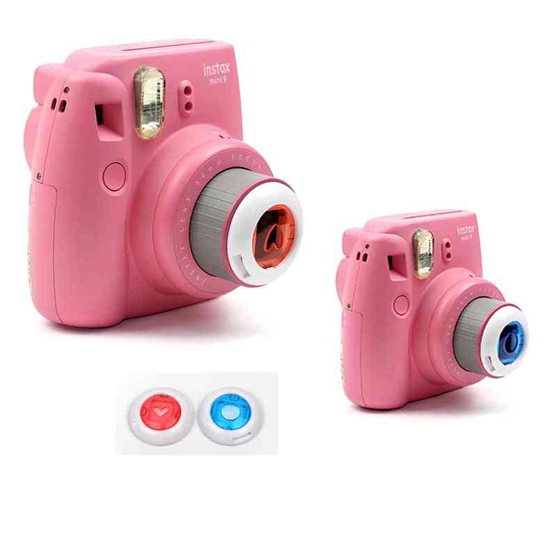 Filtro de lente de primer plano de videocámara colorida para instax mini 9 8 8 7s -