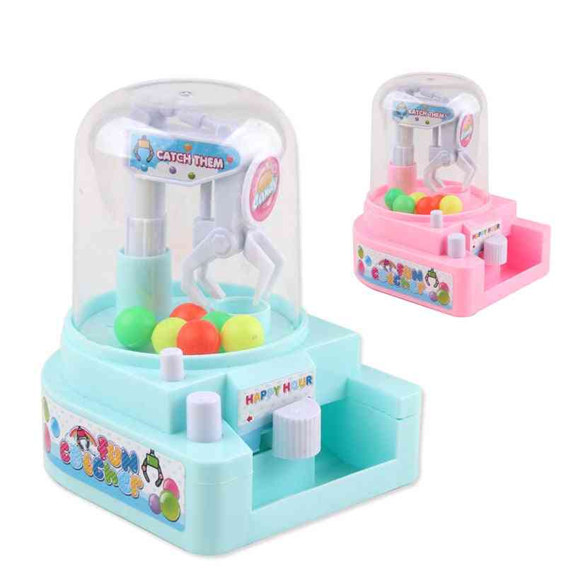 Children's Simulation Small Catching Candy Clips Machine- Interactive Manual Mini Educational
