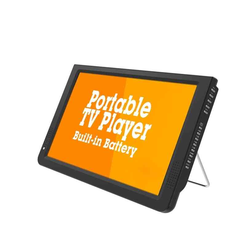 La mini tv portátil de 12 pulgadas admite atsc / h265 / hevc dolby, con soporte para cargador de coche