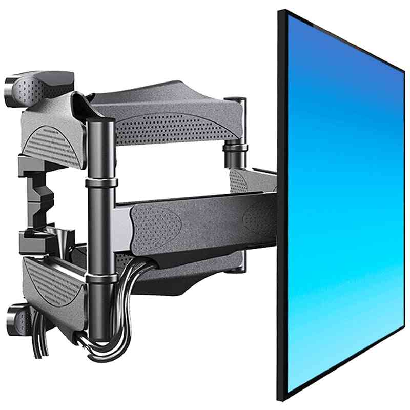 Wall Mount Tilt Tv Bracket - Monitor Holder, Rack With Full Extension Arms