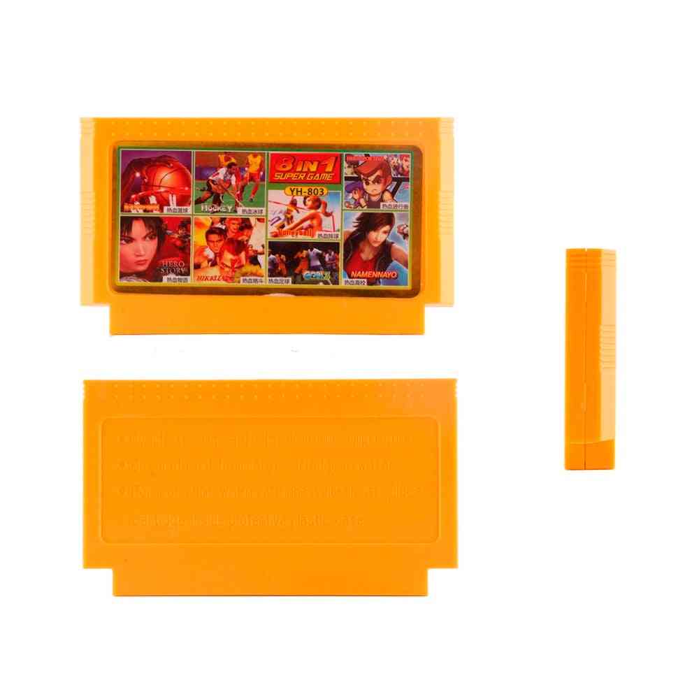 500 in 1 Spielekassette - Speicherkarten für Videospiele, 8-Bit-Konsole mit 60 Pins für Nintendo - 180 in 1