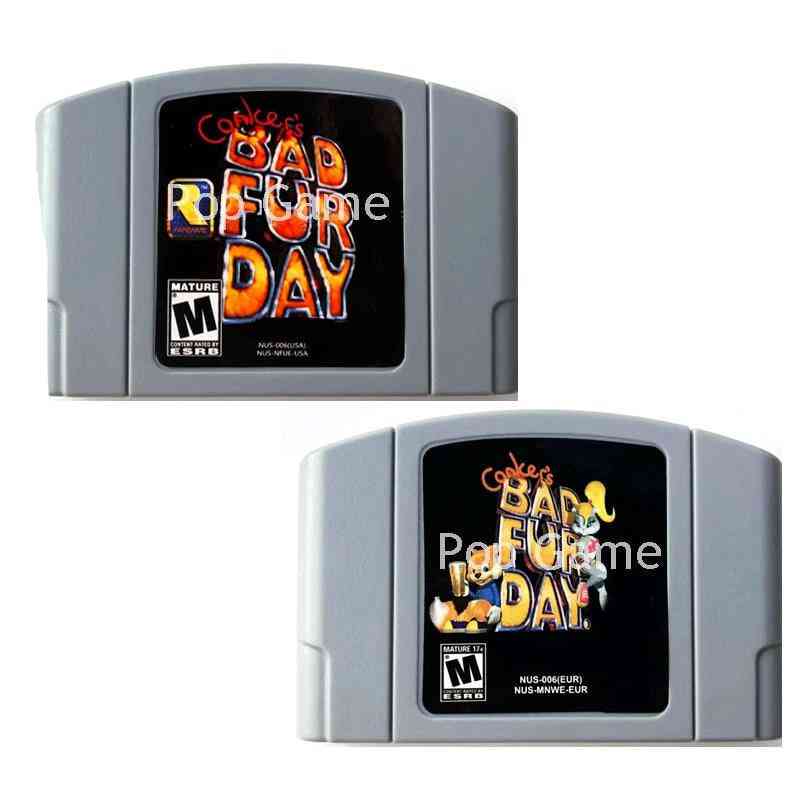 Conker's Conkers Bad Fur Day - Version Cartridge For 64bit Video Game Console