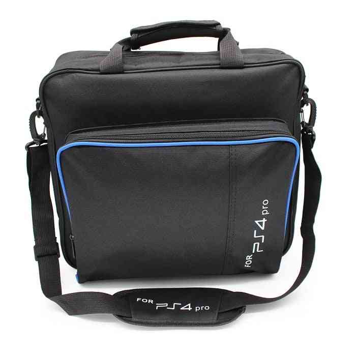 Ps4 / ps4 pro slim game sytem bag - schouder draagtas handtas canvas tas - zwart-pro
