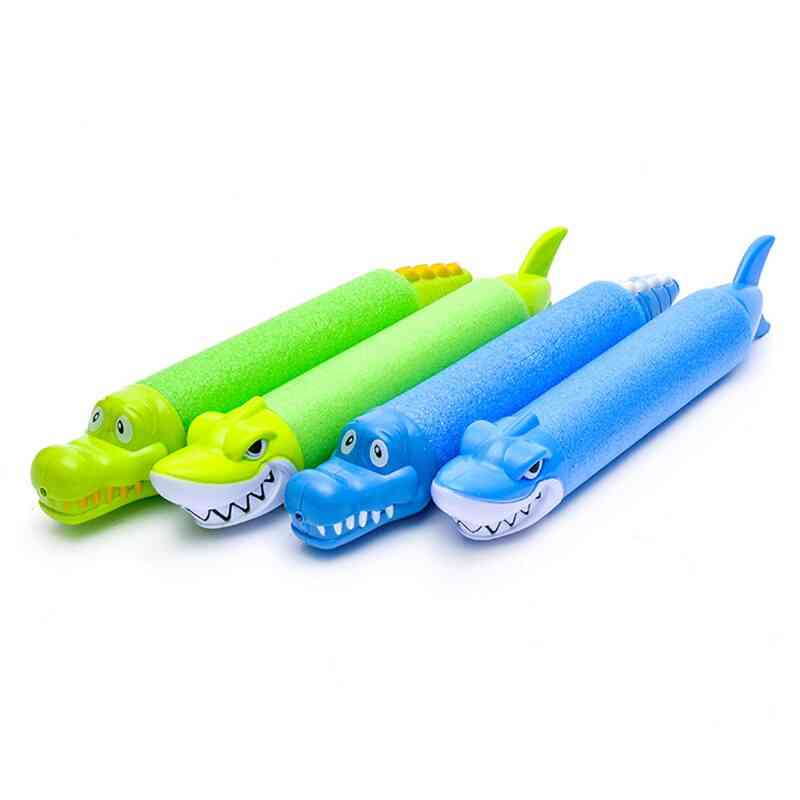 Tiburón cocodrilo pistola de agua juguete - espuma eva super remojo juegos de piscina al aire libre para adultos niños diversión para niños - 42.5x5cm
