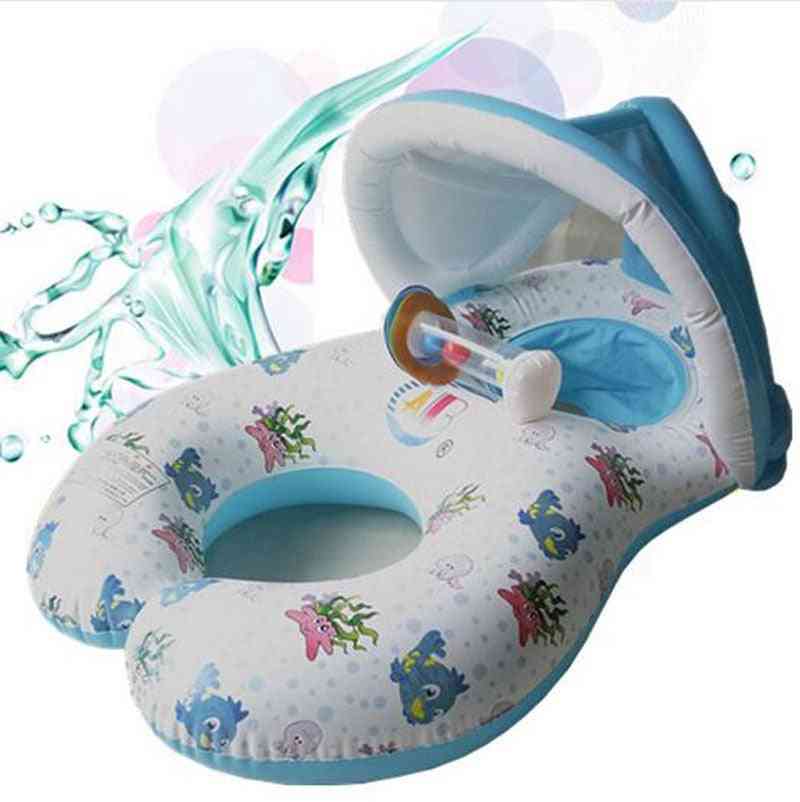 Felfújható anya baba úszó kör gyűrűs játék - gyermek strandmedence kiegészítők