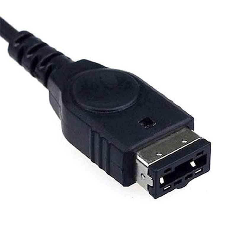 Svart USB-laddningsledningsledning - för / sp / gba / gameboy / ns / ds -