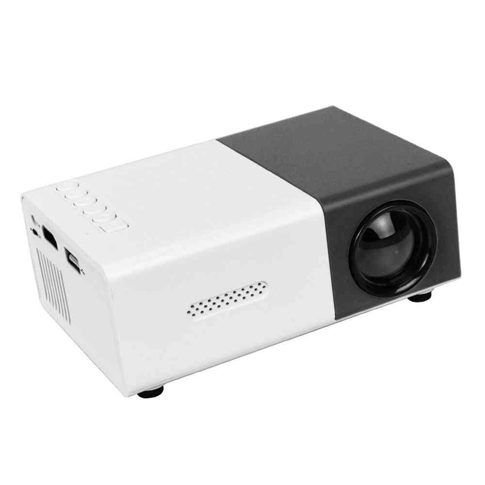 Yg-300 pro -miniprojektori, 320x240 pikseliä tukee 1080p: tä, hdmi-USB audio-videopelaajaa varten