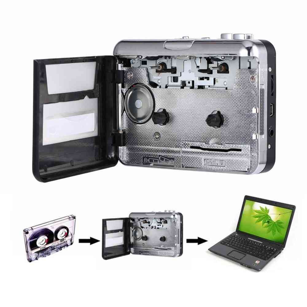 Usb2.0 Portable Cassette Tape To Mp3 Audio Converter