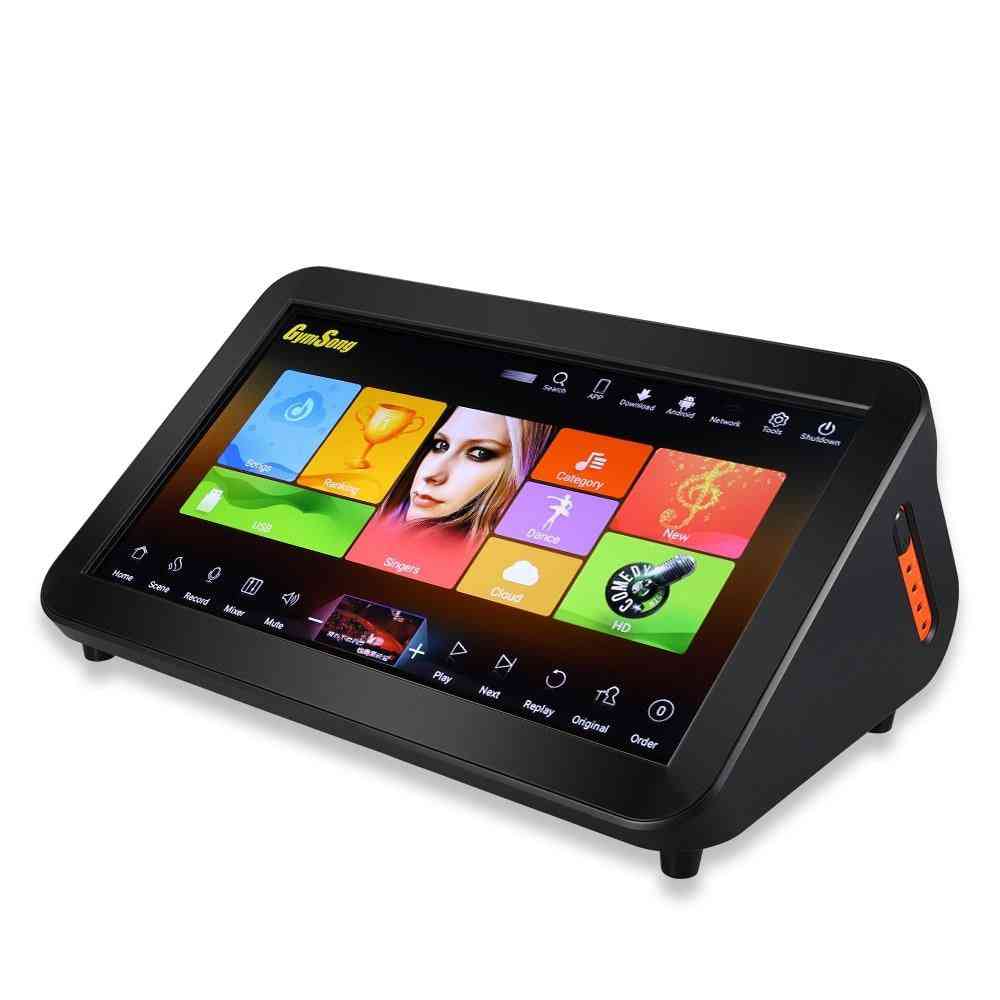 15.6 Inch, 1080p Touch Screen Machine-2 Wired Microphone And 1 Karaoke Mixer