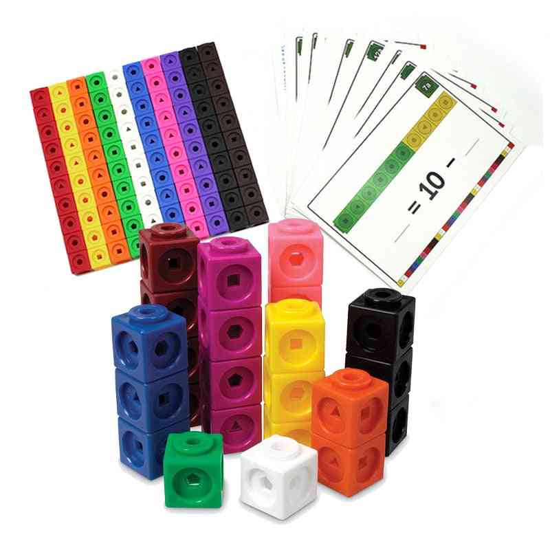 Graphics Math Link, Geometric Counting Cubes, Snap Blocks, Building Kit