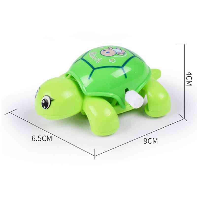 1pc Baby Mini Clockwork Tortoise, Plastic Turtle Wind Up Toy, Kids Animal Shape Wind Up Toy Clockwork Tortoise