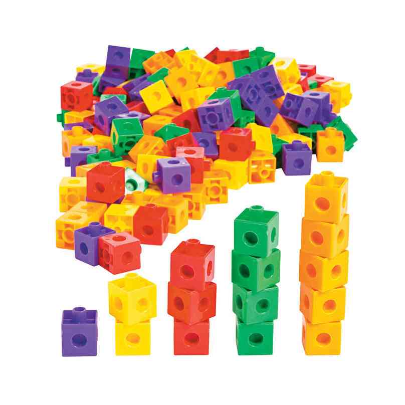 ערימות בלוקים - ערכת בניית ילדים 100x ילדים, חידות קוביות-לבנים לצעצוע מסיבה יצירתית -