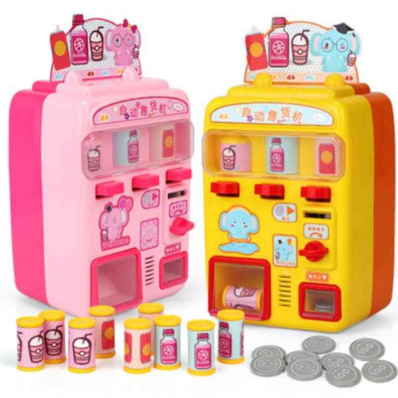 Máquina expendedora simulación juego de casa de compras 0-3 años juguetes para bebés: dé a los niños los mejores regalos de la casa - rosa