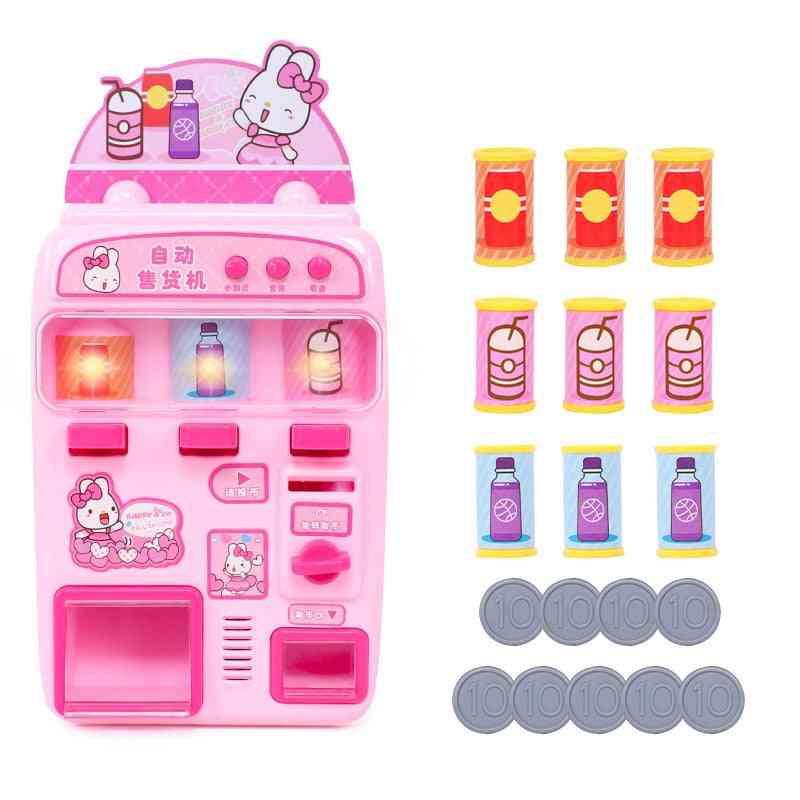 Automaten Simulation Shopping House Set 0-3 Jahre alt Baby Spielzeug - geben Sie Kindern die besten Hausgeschenke - rosa