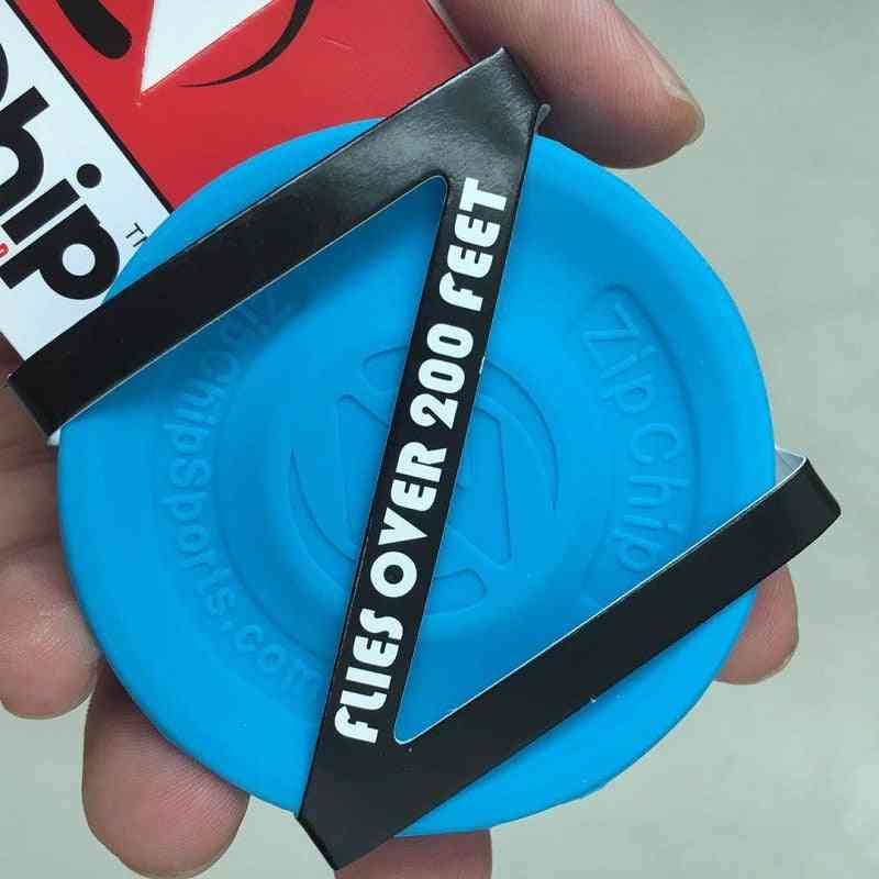 Mini lomme fleksibel lynlås flyvende diske spin lynlås i fangst spil flyvende disk - sort