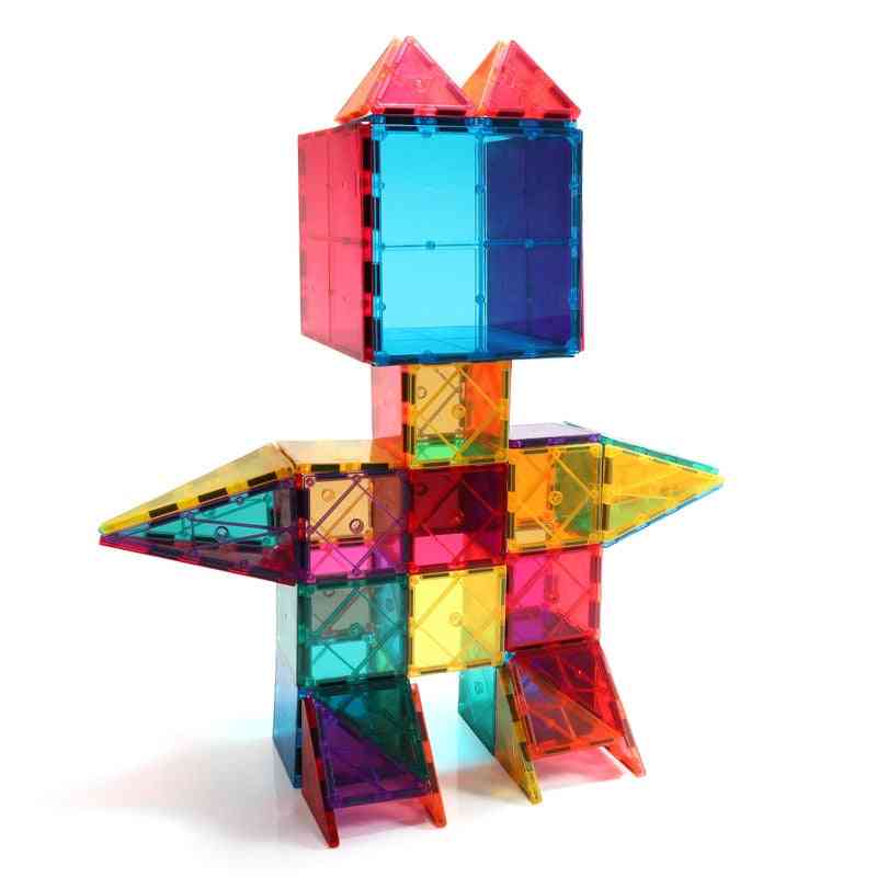 Flise magnetiske byggesten mursten - pædagogisk legetøj