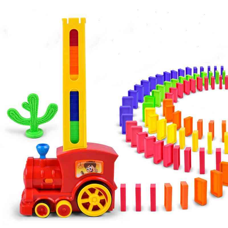 Bloques de construcción educativos regalo de juguete poner el juego de dominó juego de juguetes colocación automática - 1 juego