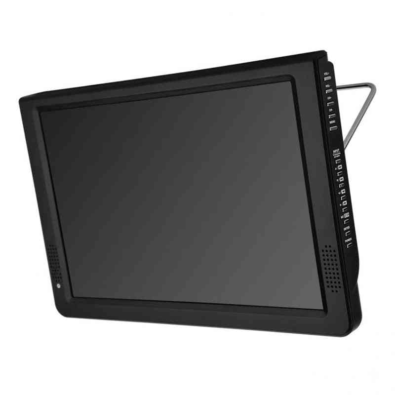 TV analógica portátil de 12 pulgadas, full hd-digital, soporte lector de tarjetas usb tf