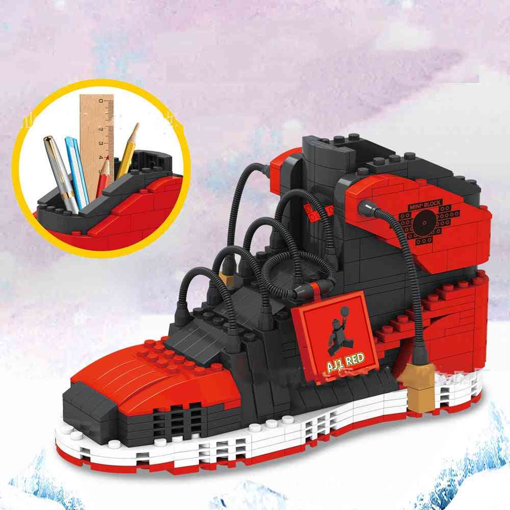 474pcs Sports Shoes Building Block Pencil-box Toys For
