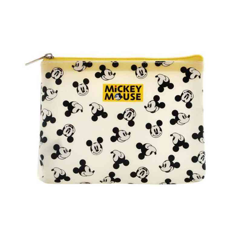 1 pc disney mickey mouse portátil lindo monedero almacenamiento multiusos lápiz bolso lápiz - 01