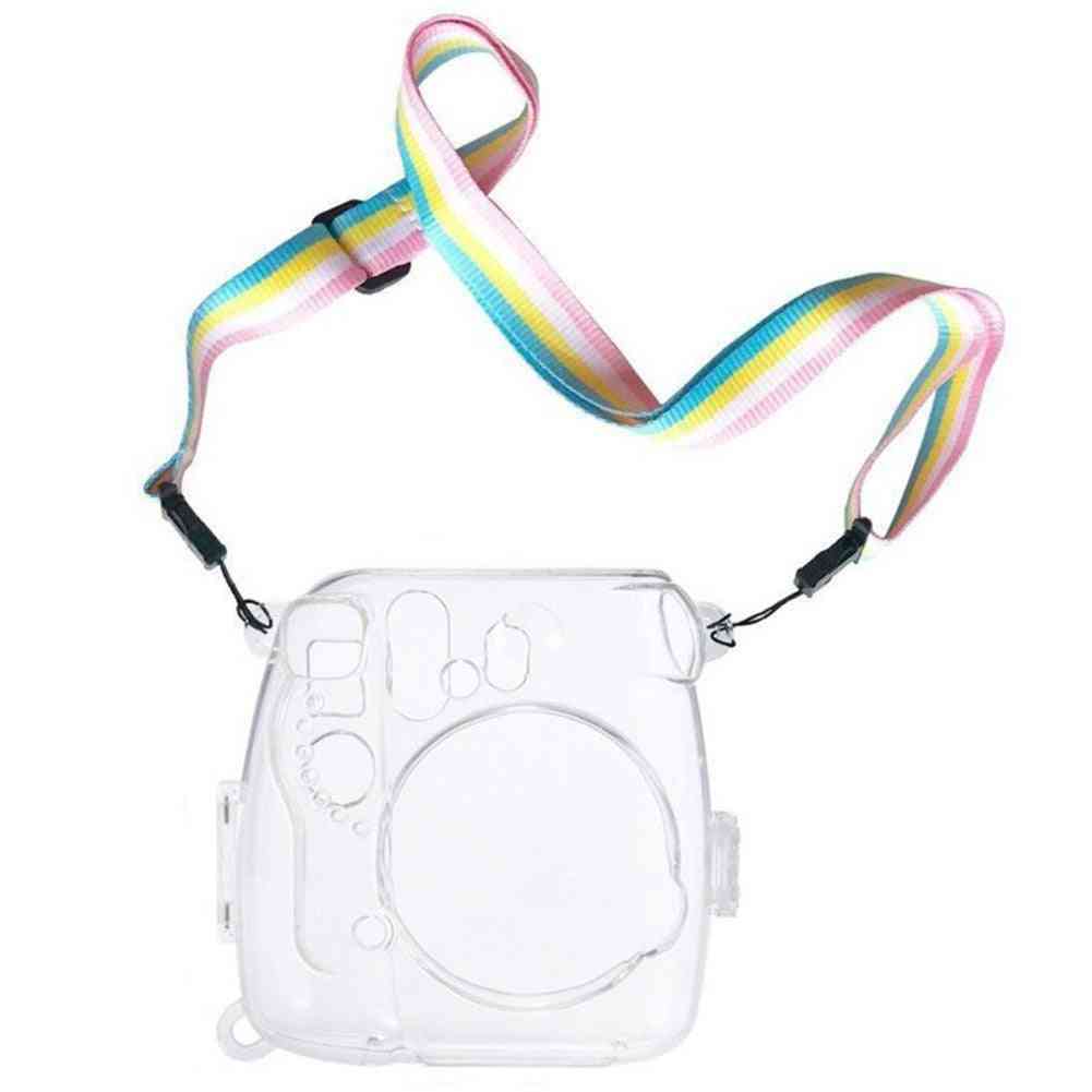 Mini 8 9 bärbar transparent kamerafodral för dammskyddande skydd, praktisk lättvikt med remskydd -