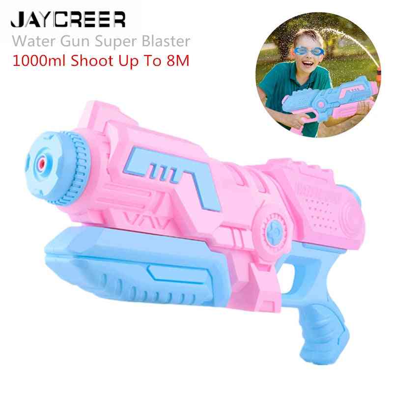 Jaycreer vodeni pištolj super blaster, soaker dugog dometa brizgaljka velikog kapaciteta ljetna vodena borba i obiteljska zabava (ružičasta)