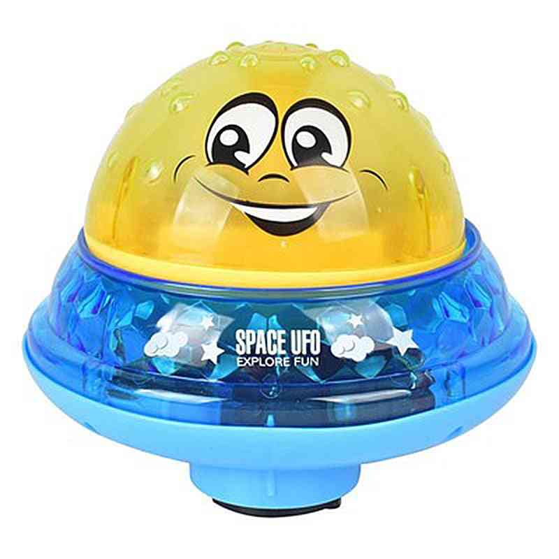 Rociar agua bola luces led foat ducha giratoria- juegos de fiesta en la piscina para niños al aire libre juguete para niños baño diversión en la playa - dorado