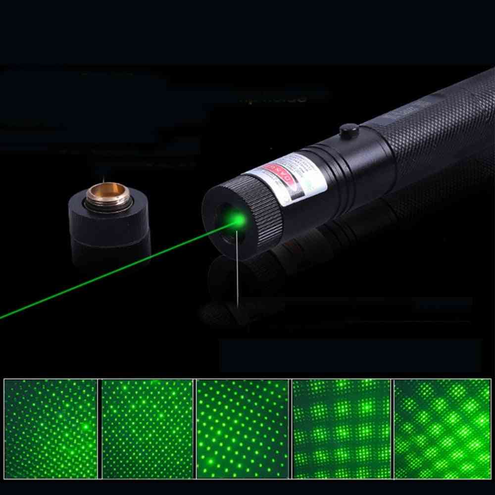 Bolígrafo láser luz verde 500 metros - negro