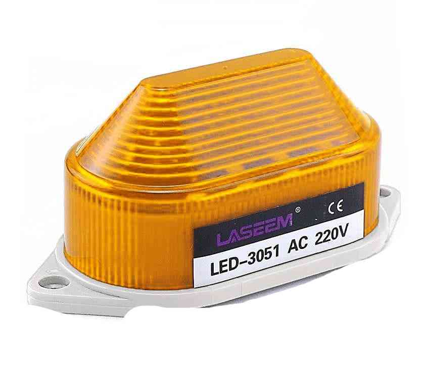 LED-3051 Lampa ostrzegawcza stroboskopowa - lampka kontrolna LED - czerwona 12V