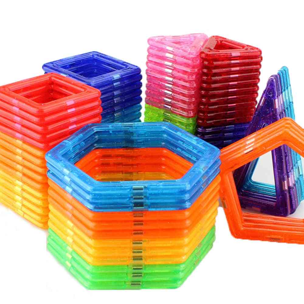 Diy magnetische designer constructieset - magnetische bouwstenen - 3d monteer stenen magnetisch speelgoed - 110 stuks met doos